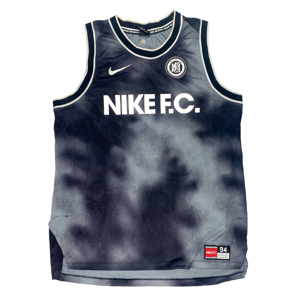 Nike FC Black/Grey Sleeveless Training Top | Extra Large