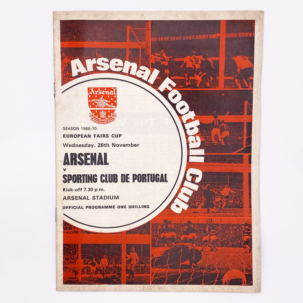 Arsenal vs Sporting CP Programme (26 November 1969)