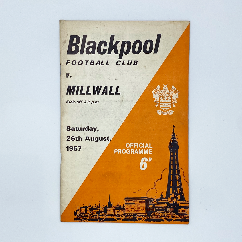 Blackpool vs Millwall Programme (26 August 1967)