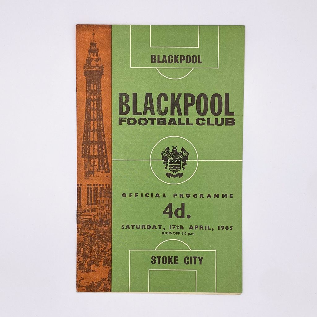 Blackpool vs Stoke City Programme (17 April 1965)