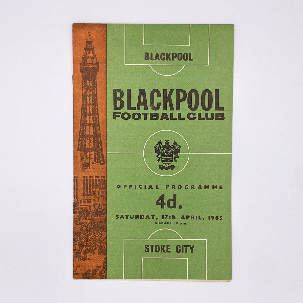 Blackpool vs Stoke City Programme (17 April 1965)