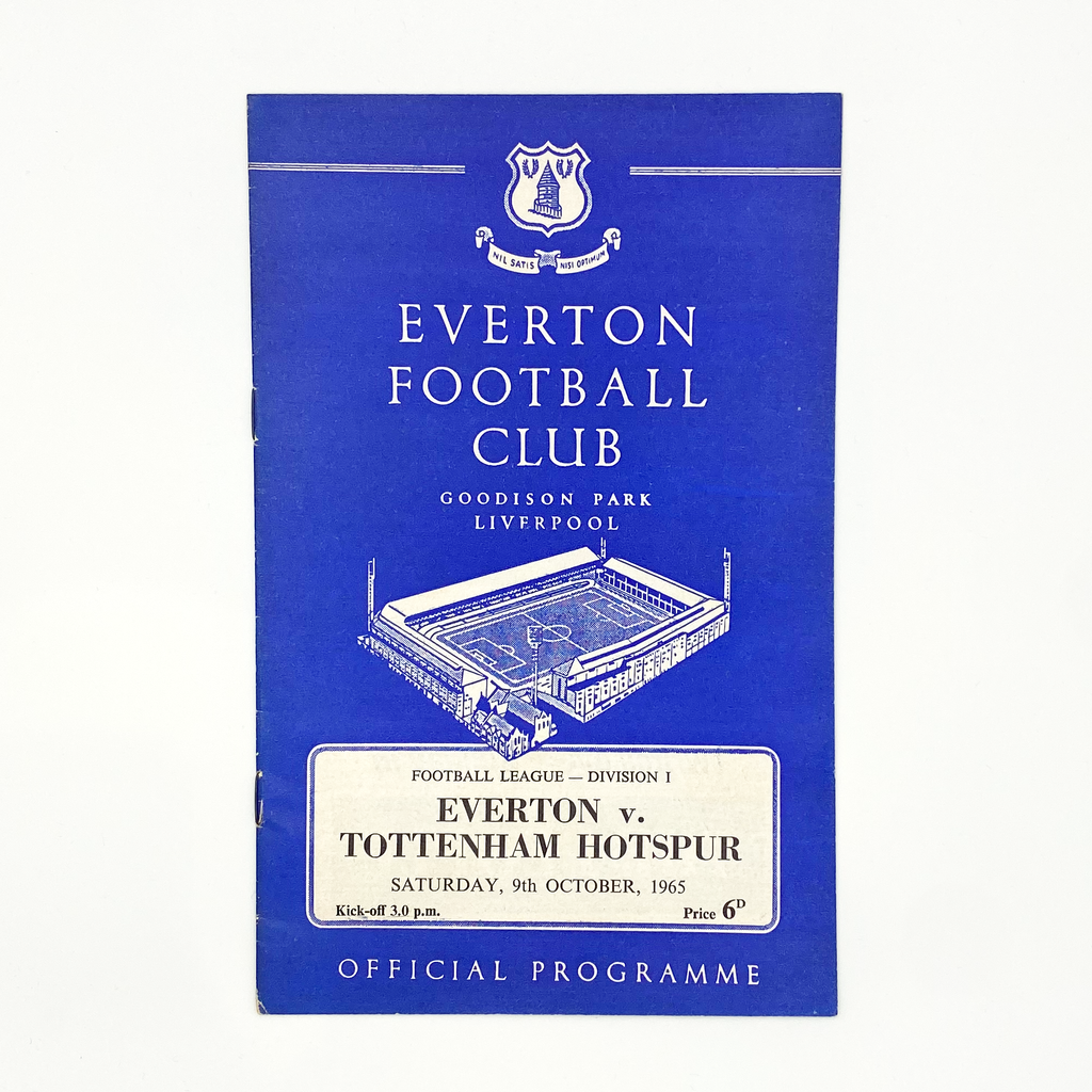 Everton vs Tottenham Hotspur Programme (9 October 1965)