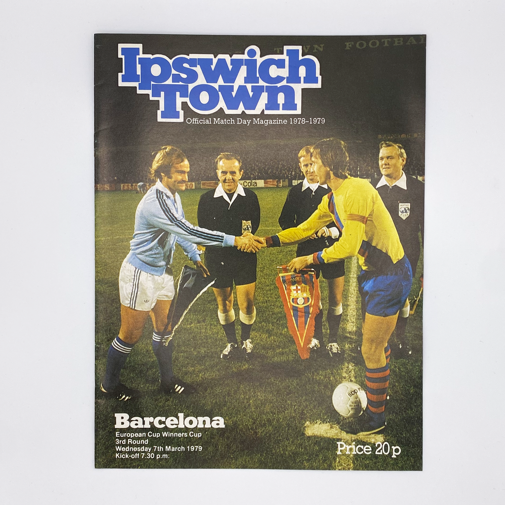 Ipswich Town vs FC Barcelona Programme (7 March 1979)