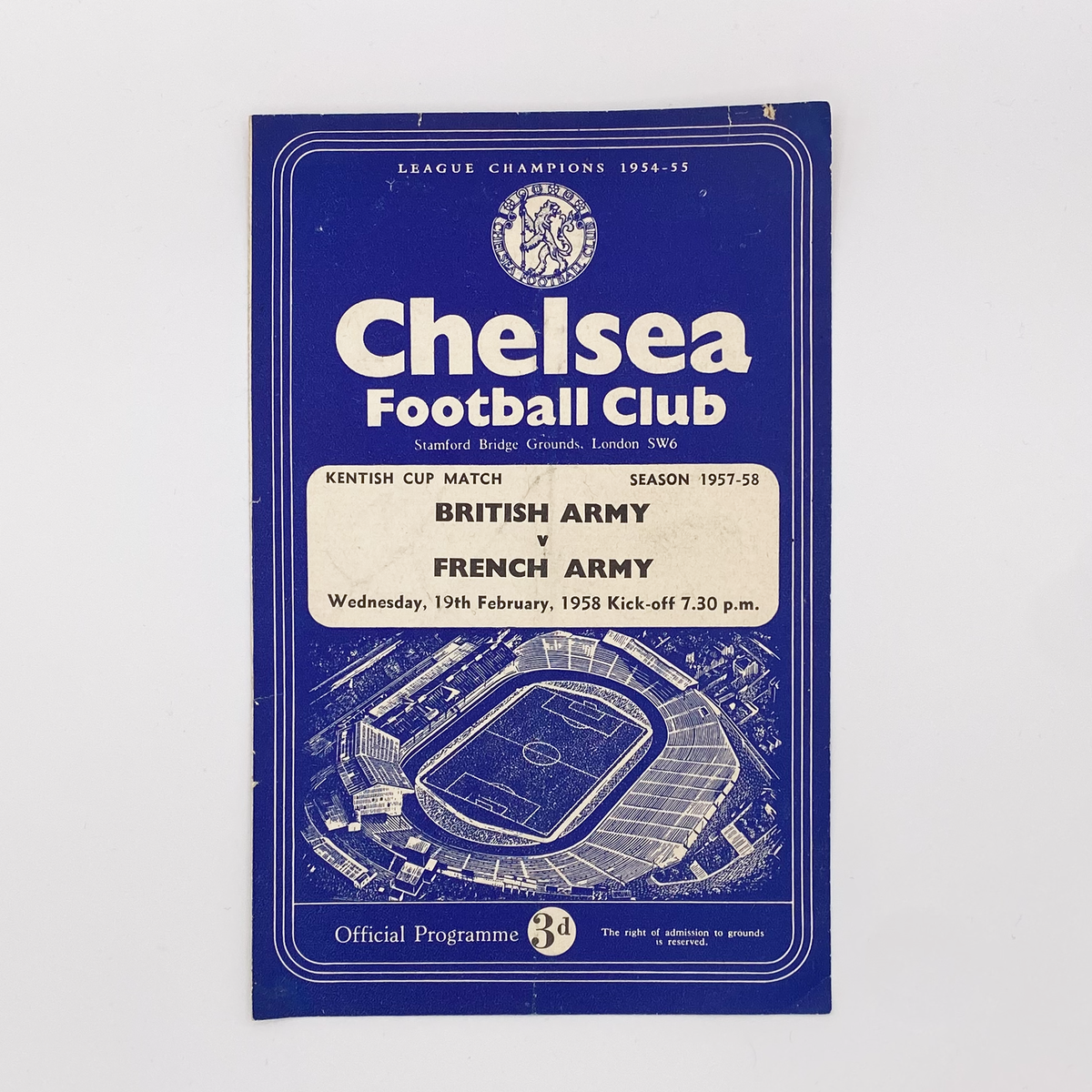 British Army vs French Army Programme (Wednesday 19 February 1958)