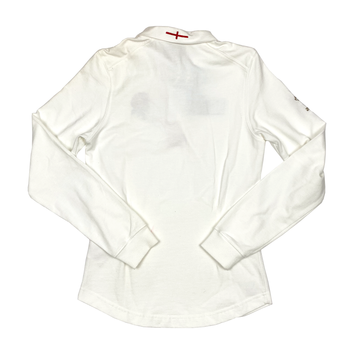 England White Long Sleeve Polo Shirt | Women's Small