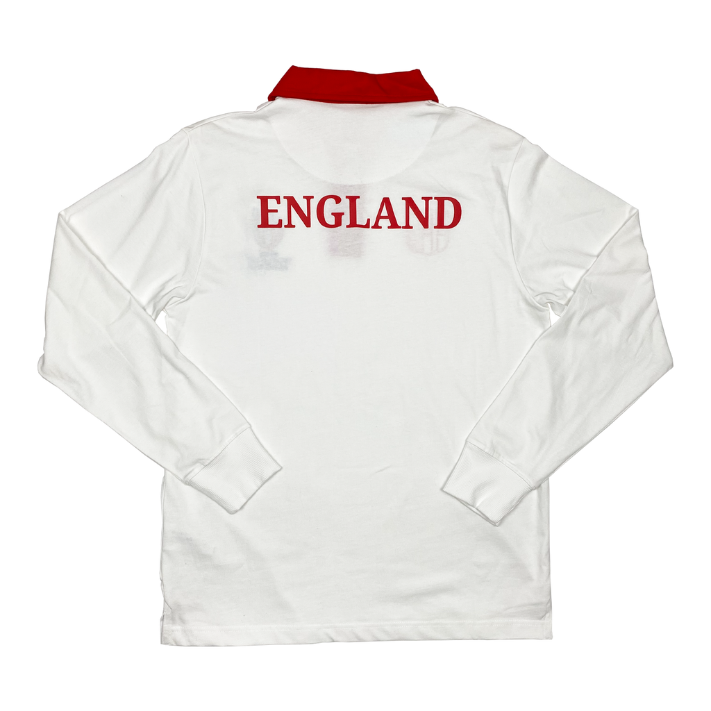 England 2023 Rugby World Cup Long Sleeve Polo | Large