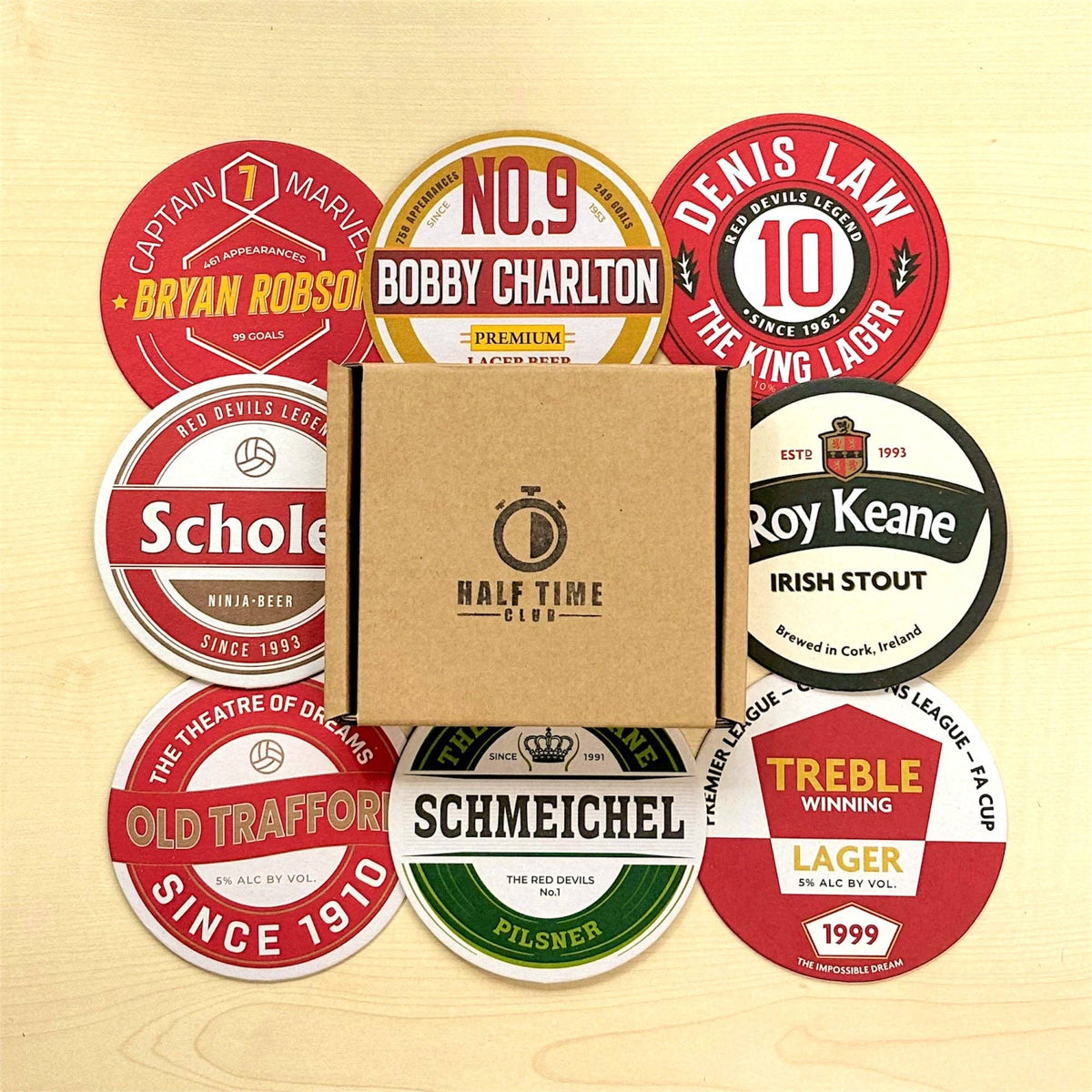 Manchester United Beer Mats 2nd Edition (8-Pack)