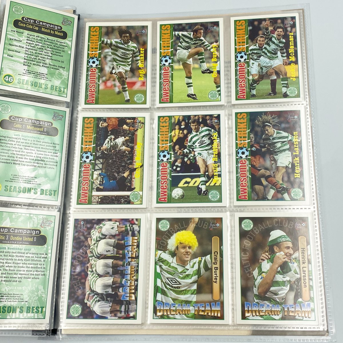Celtic 1998 Futera Fans' Selection Collector Card Album | Complete Set (Missing Special Editions)