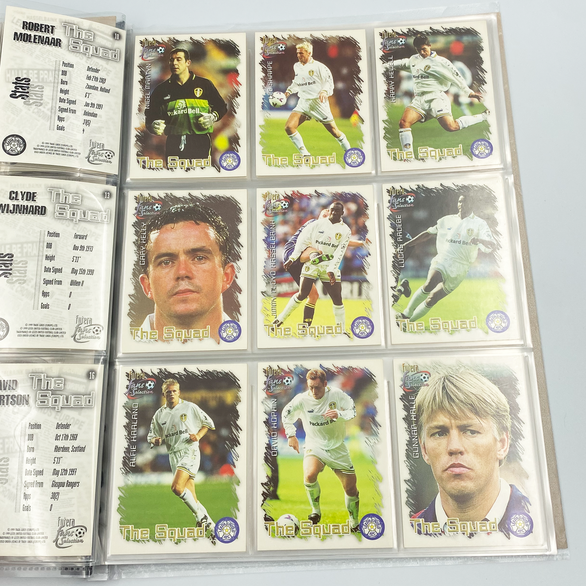 Leeds United 1999 Futera Fans' Selection Collector Card Album | Complete Set (Missing Special Editions)