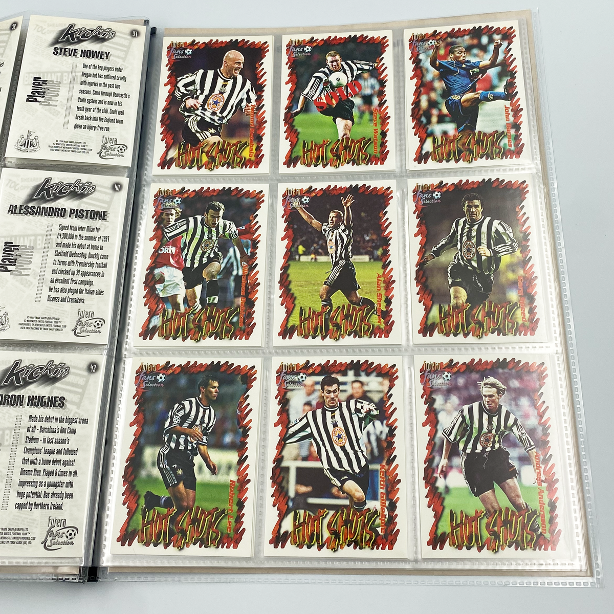 Newcastle United 1999 Futera Fans' Selection Collector Card Album | Complete Set (Missing Special Editions)