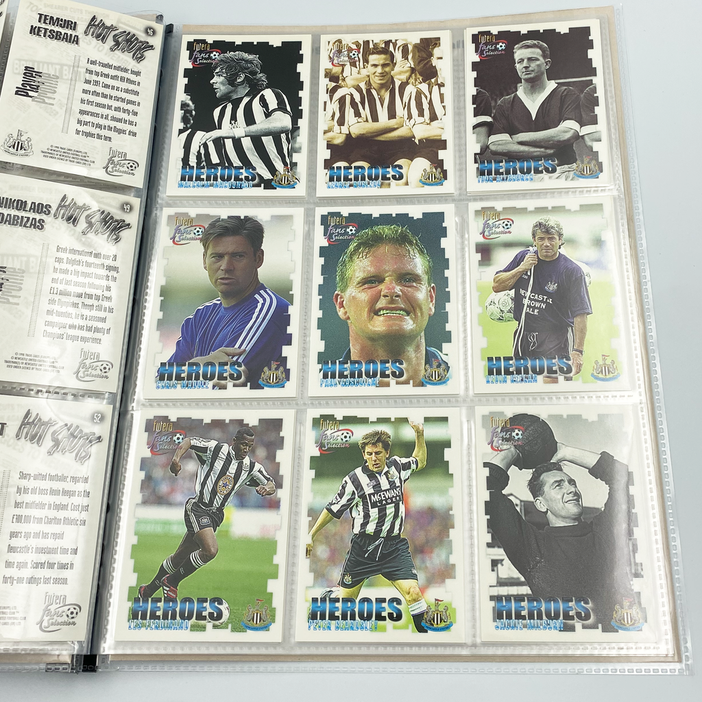Newcastle United 1999 Futera Fans' Selection Collector Card Album | Complete Set (Missing Special Editions)