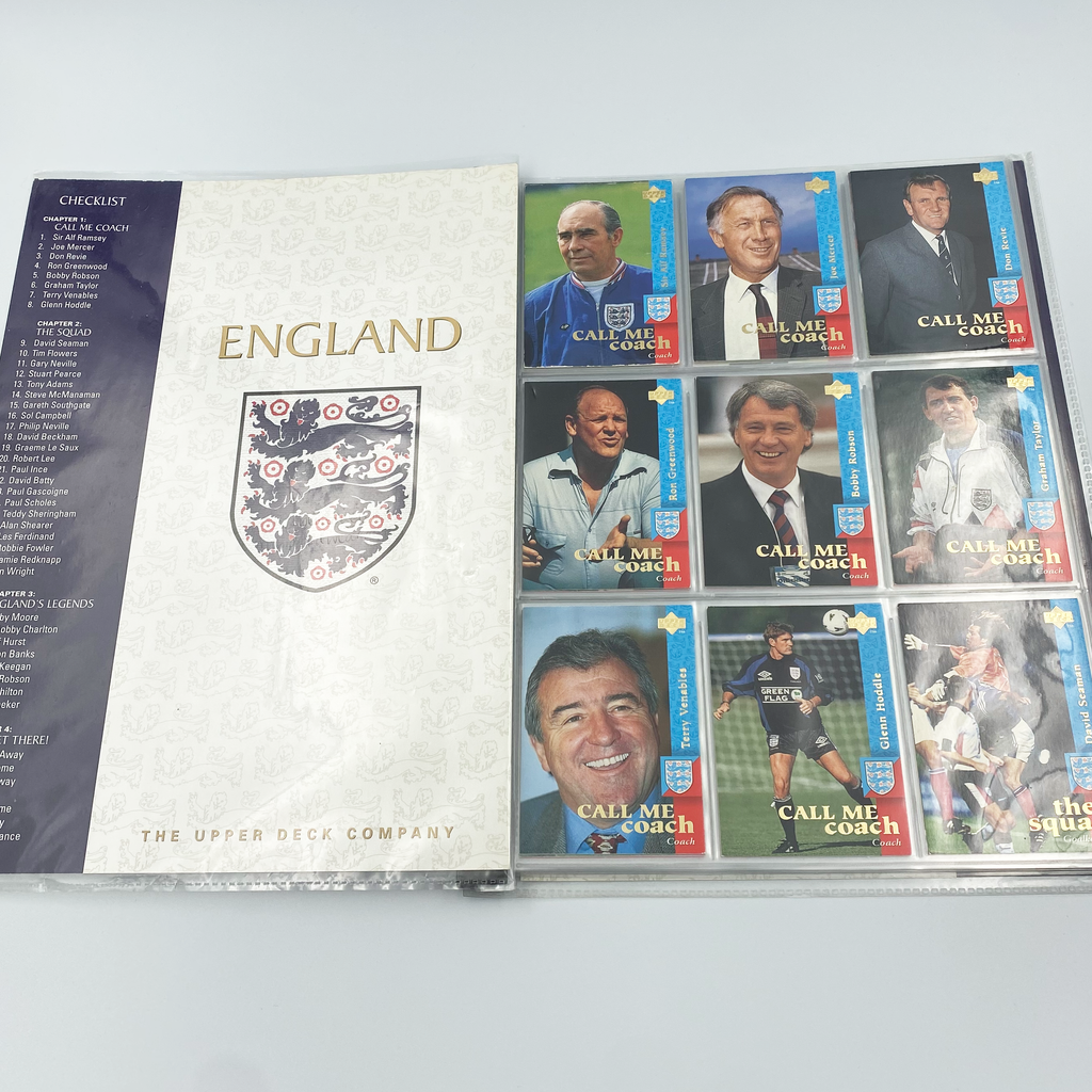 England 1998 Upper Deck Collector's Album | Complete Football Card Collection (Excluding Chase Cards)