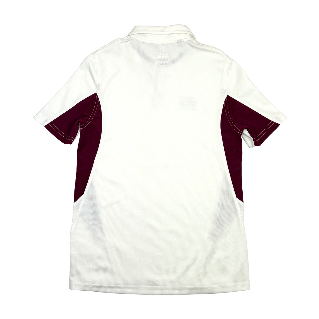 Canterbury White Cricket Polo Shirt | 11-12 Years