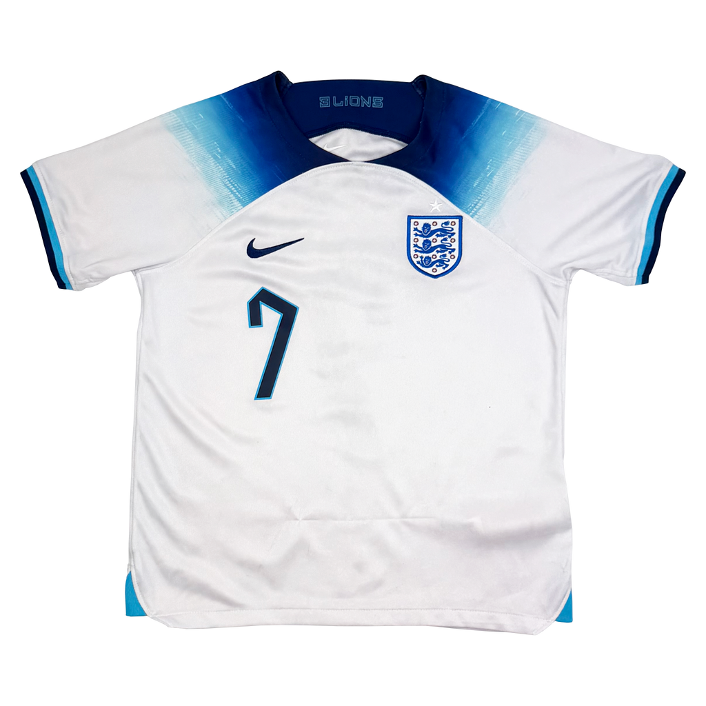 England Home Shirt (2022) - Grealish 7 | 7-8 Years