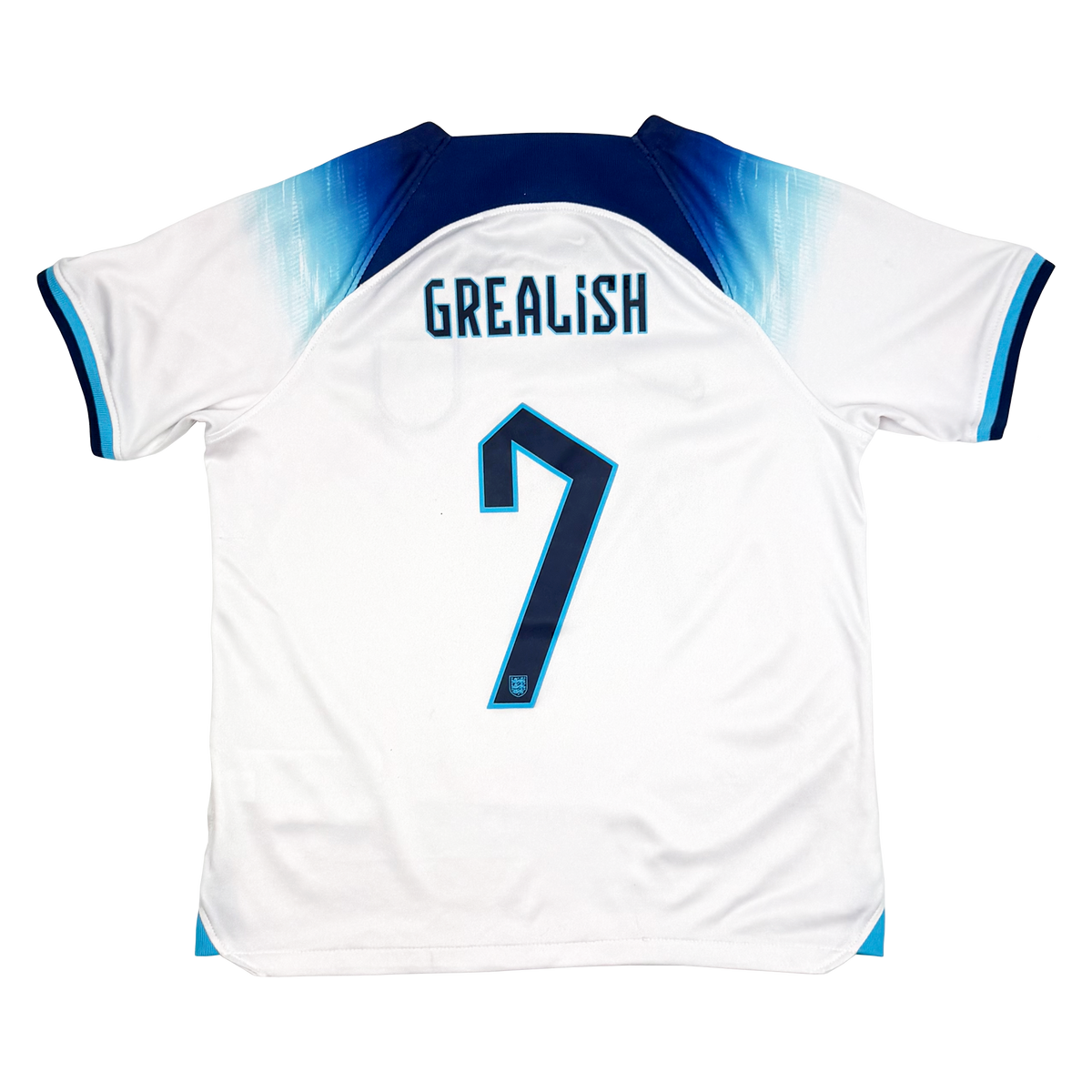 England Home Shirt (2022) - Grealish 7 | 7-8 Years