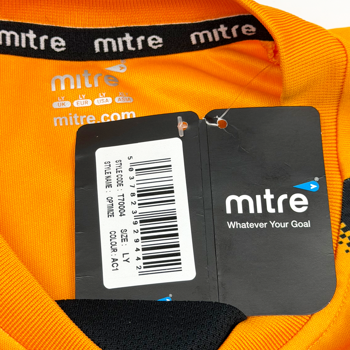 Amber and Black Mitre Long-Sleeve Template | 12-13 Years