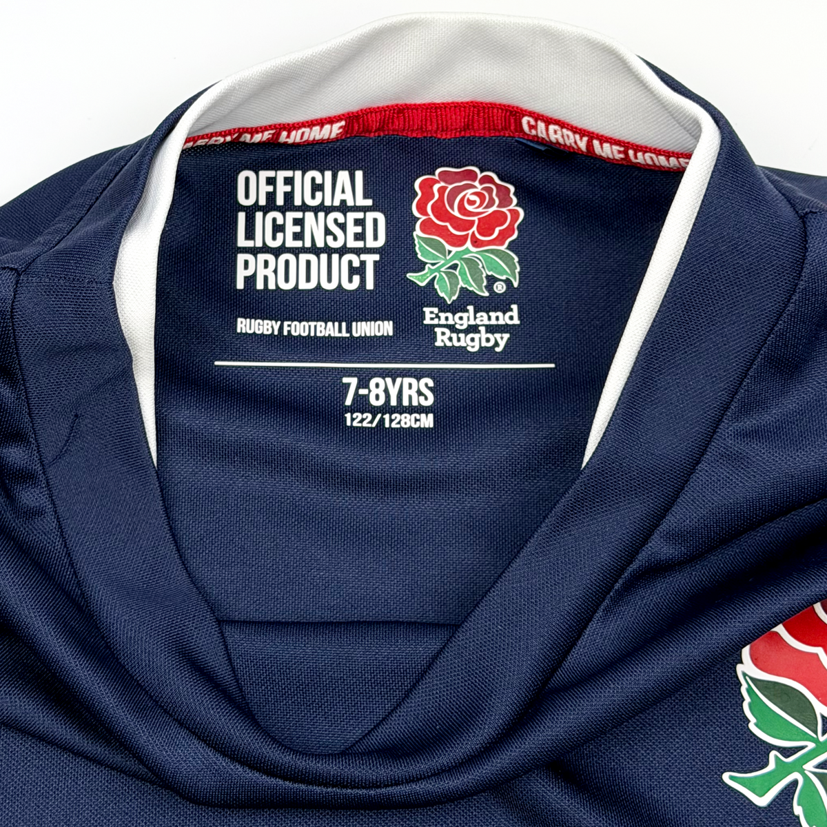 England Rugby Union Navy Blue Training Shirt (2014) | 7-8 Years