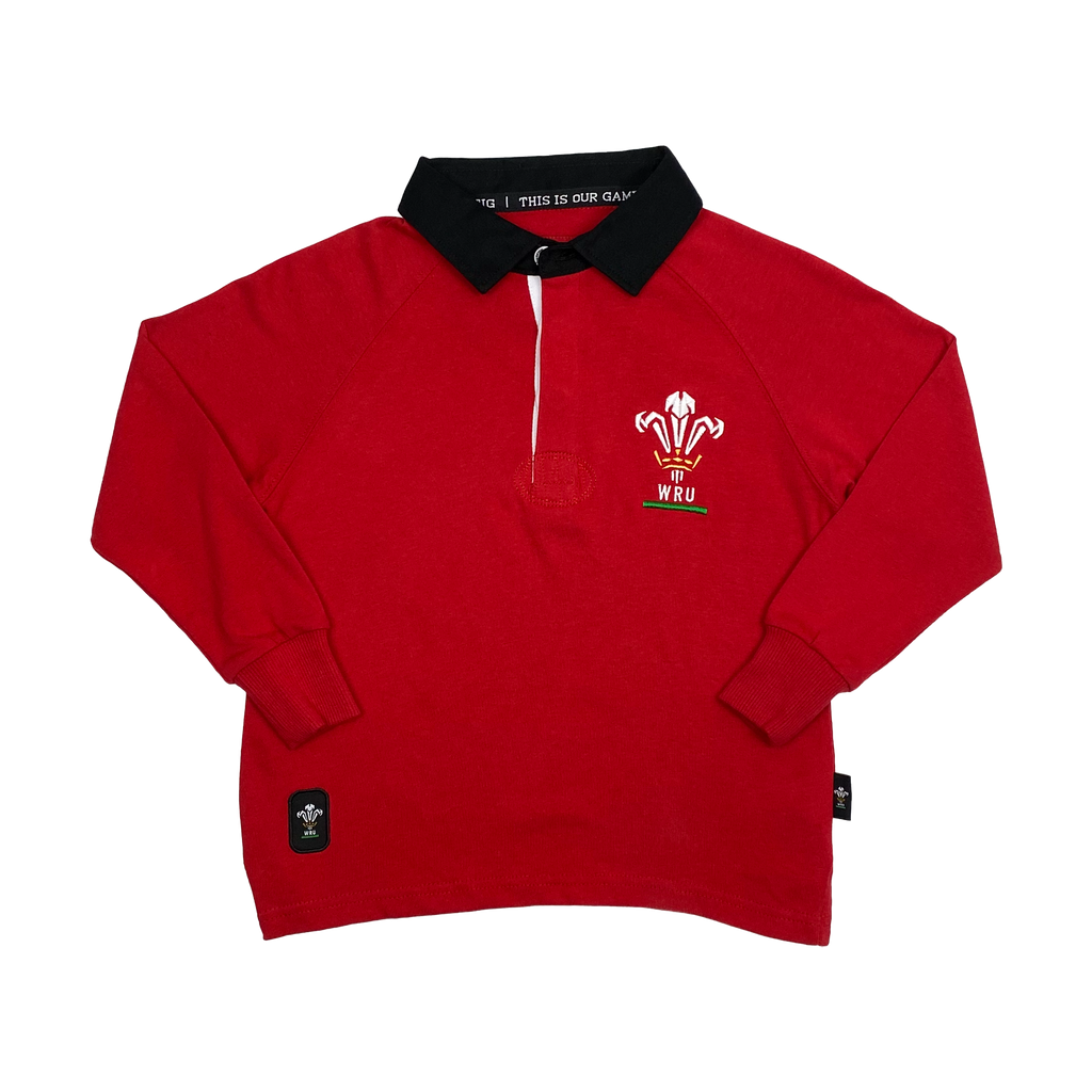 Wales Rugby Long-Sleeve Polo Shirt | 5-6 Years