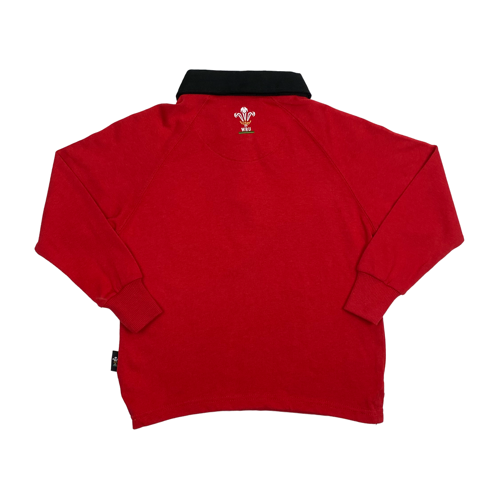 Wales Rugby Long-Sleeve Polo Shirt | 5-6 Years
