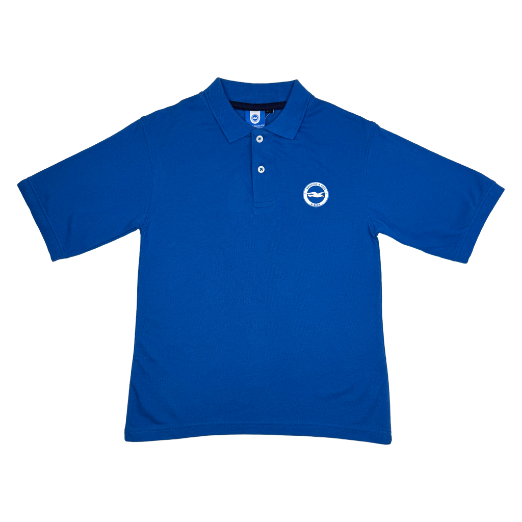 Brighton & Hove Albion Blue Polo Shirt | 9-10 Years