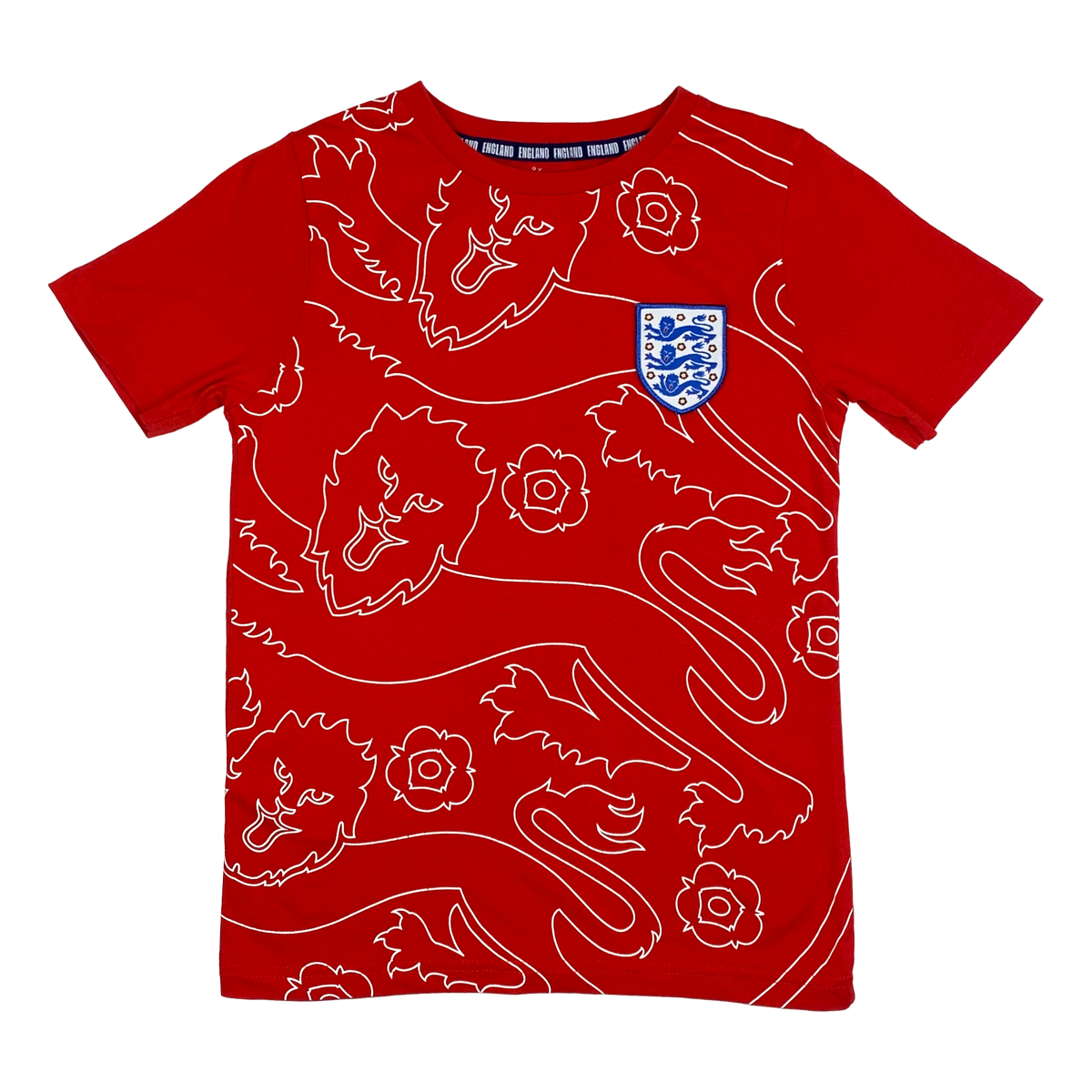 England Red Crewneck T-Shirt | 8-9 Years