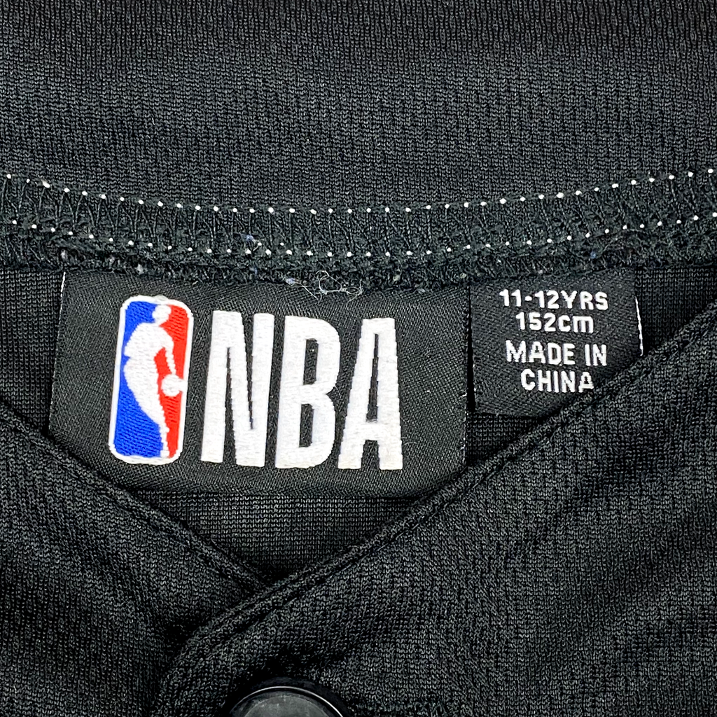 Los Angeles Lakers Black Button-Up Baseball Jersey | 11-12 Years