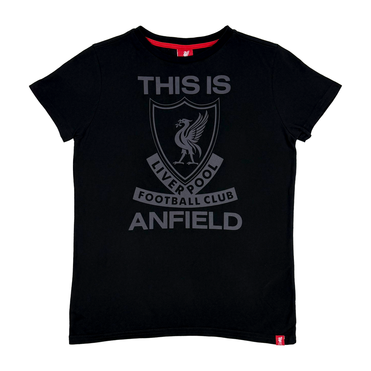 Liverpool Black ‘This is Anfield’ T-Shirt | 11-12 Years