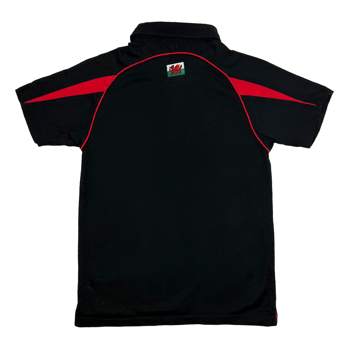 Wales Rugby Union Black Polo Shirt | 14-15 Years