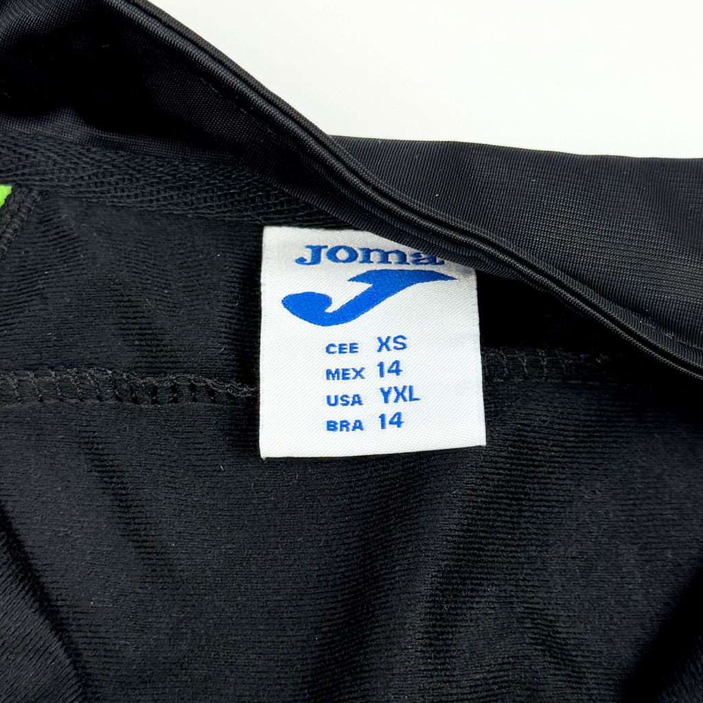 Joma Black and Lime Green Full-Zip Track Jacket | 13-14 Years