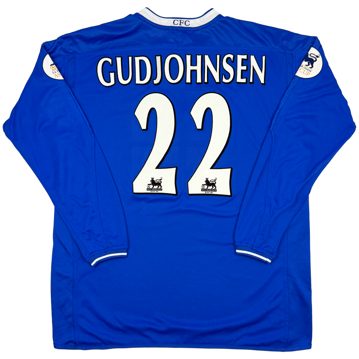 Chelsea Long-Sleeve Home Shirt (2003-05) - Eidur Gudjohnsen Match Issued | Extra Large