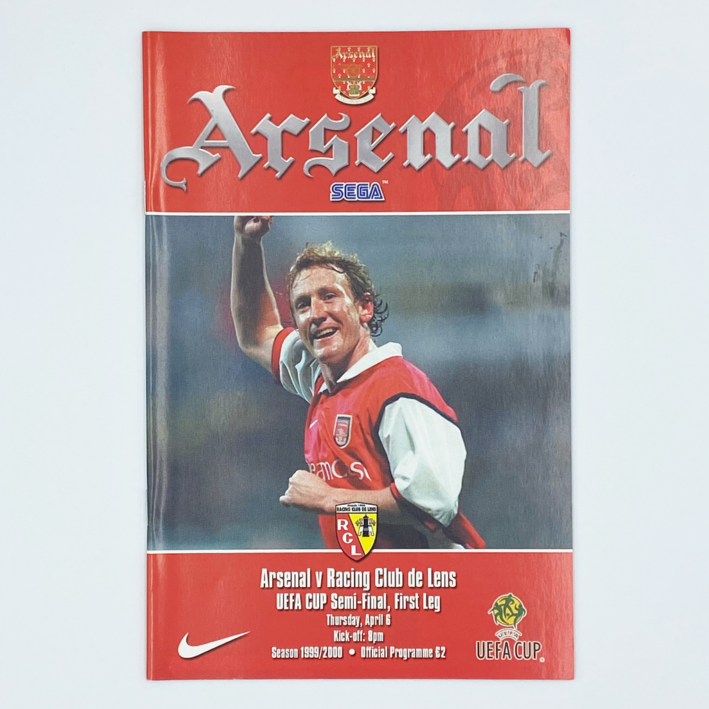 Arsenal vs RC Lens UEFA Cup Semi-Final 1st Leg Programme (6 April 2000)