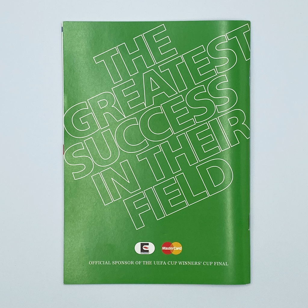 1995 UEFA Cup Winners' Cup Final Programme (10 May 1995)