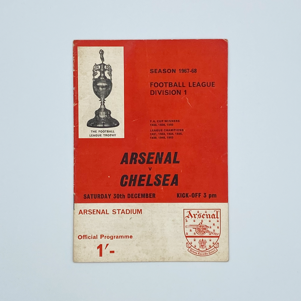 Arsenal vs Chelsea Programme (30 December 1967)