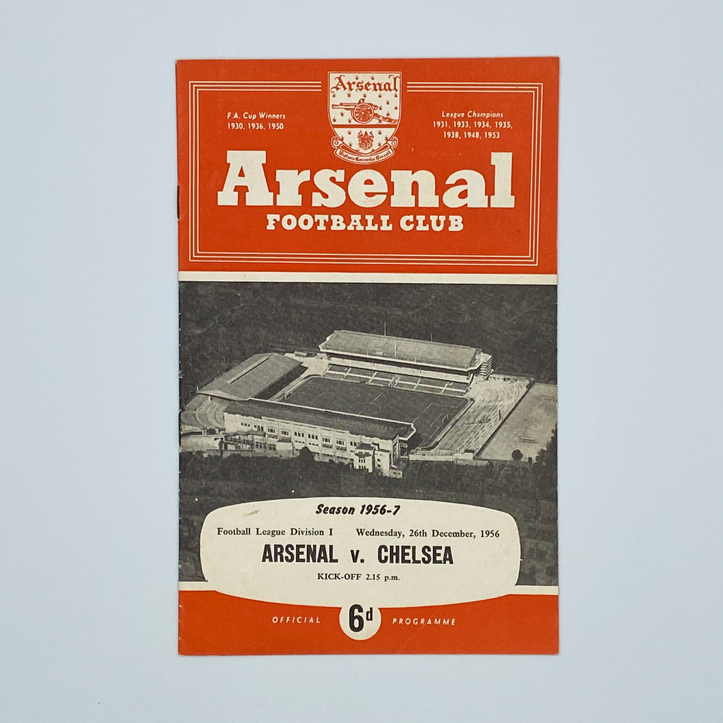 Arsenal vs Chelsea Programme (26 December 1956)