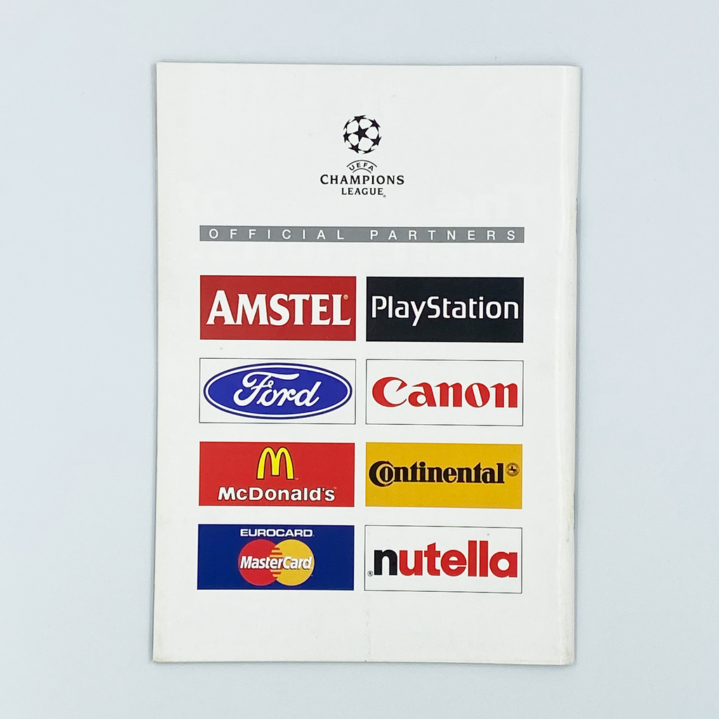 Arsenal vs RC Lens Programme (25 November 1998)