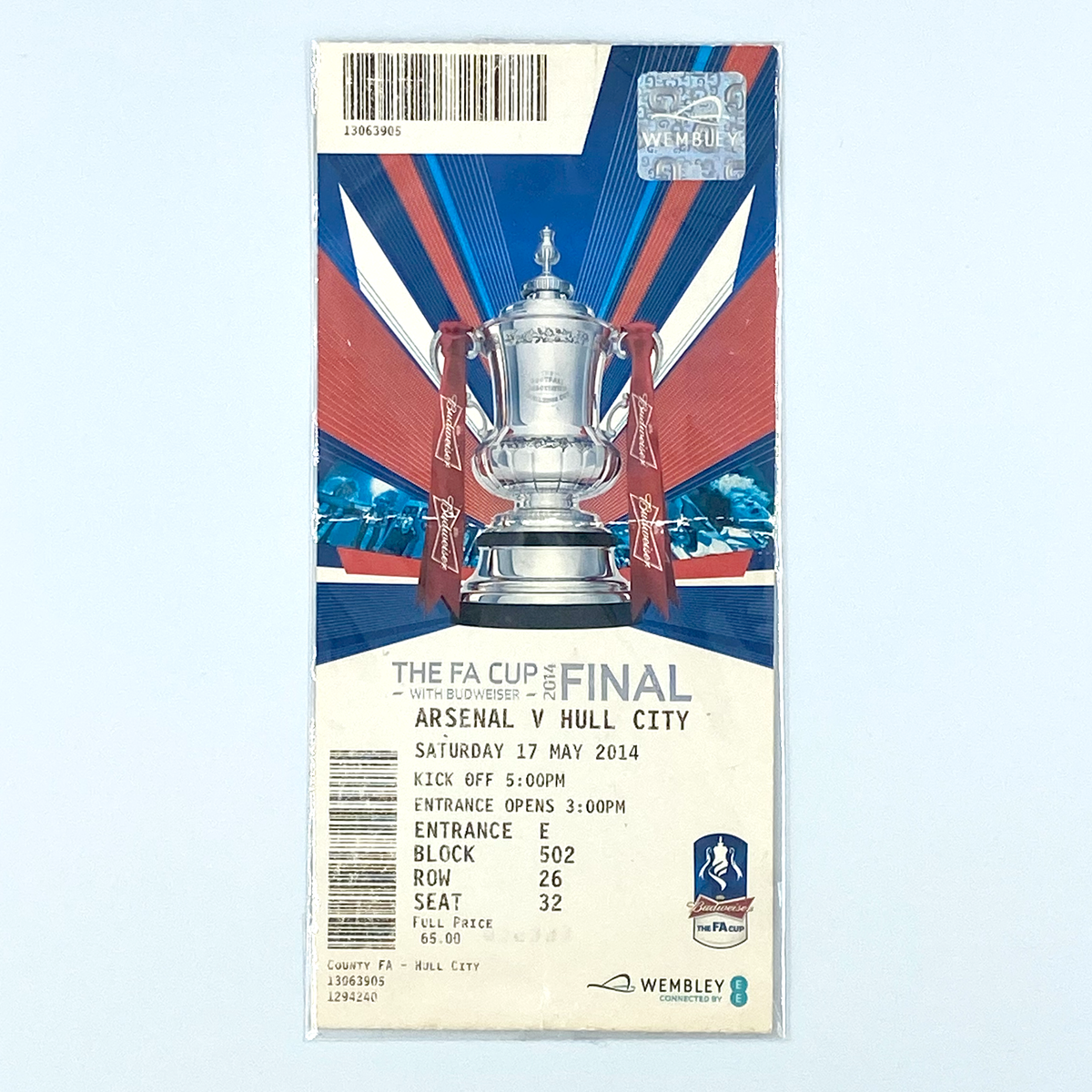 2014 FA Cup Final Programme and Ticket