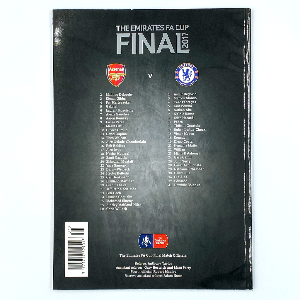 2017 FA Cup Final Programme & Ticket