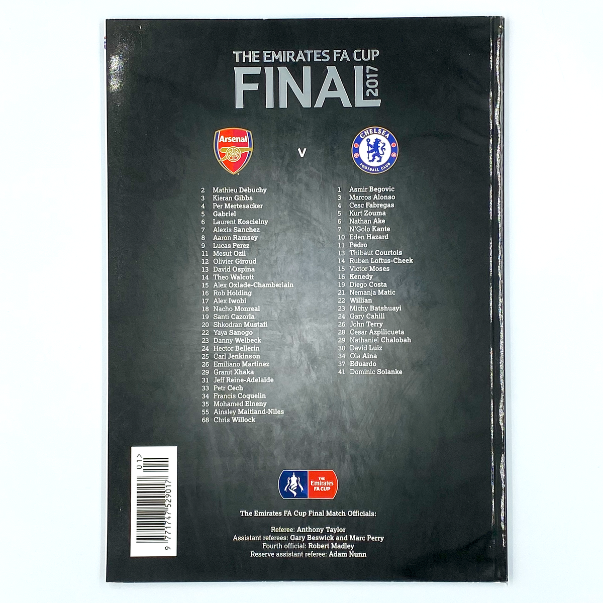 2017 FA Cup Final Programme & Ticket