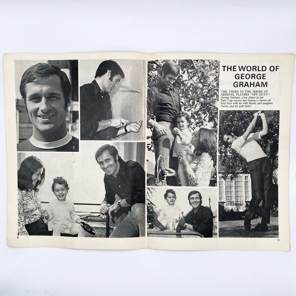 Arsenal vs Lazio Programme (23 September 1970)
