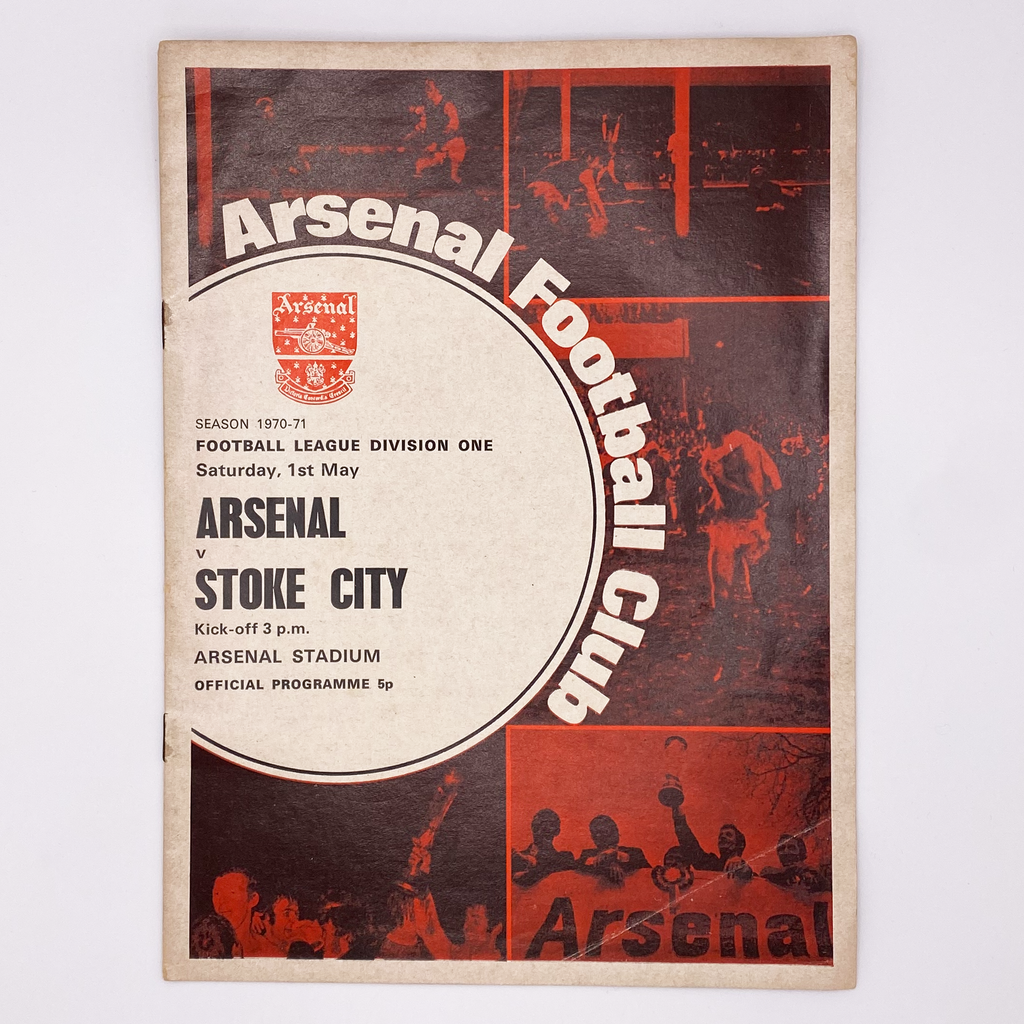 Arsenal vs Stoke City Programme (1 May 1971)