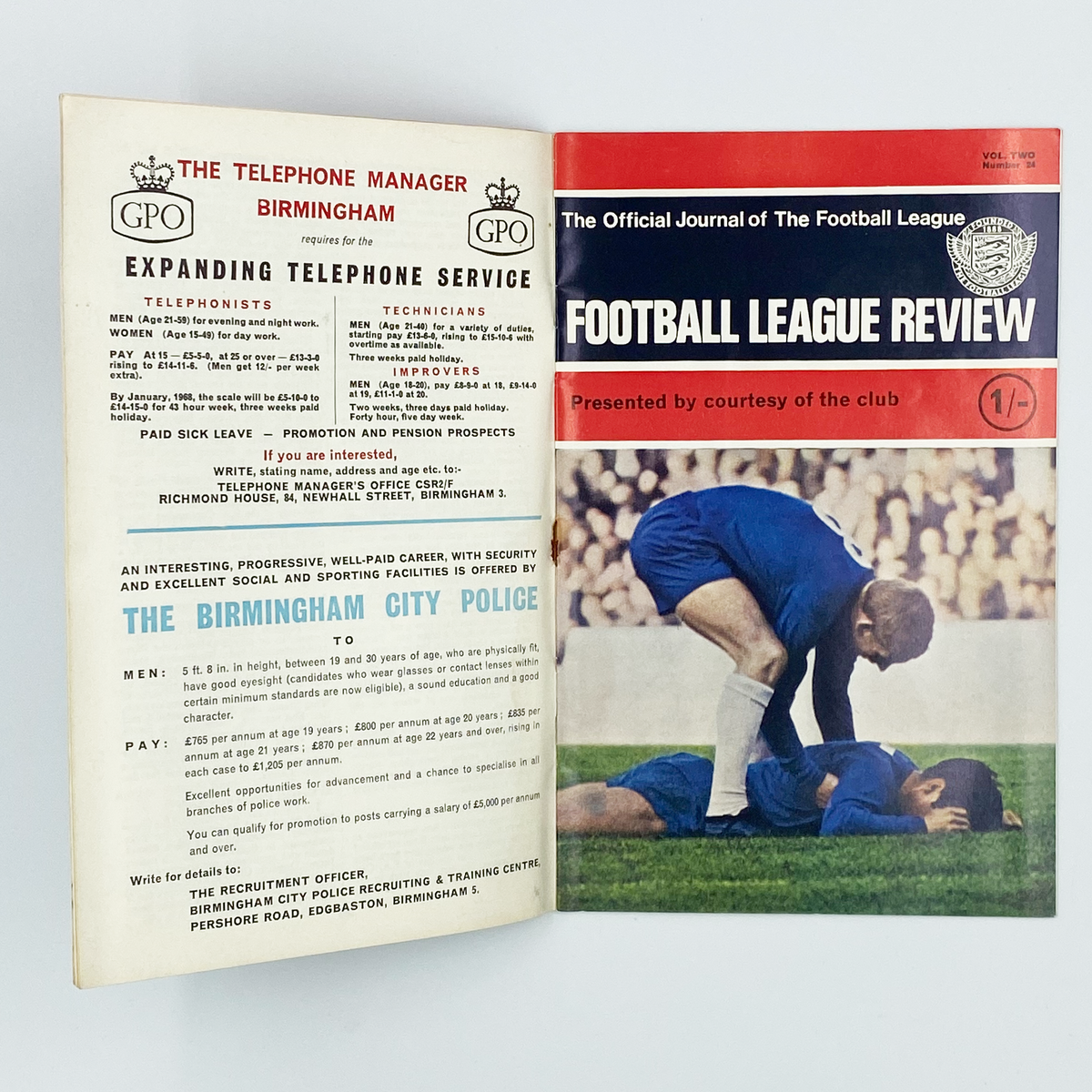 Aston Villa vs Millwall Programme (27 January 1968)