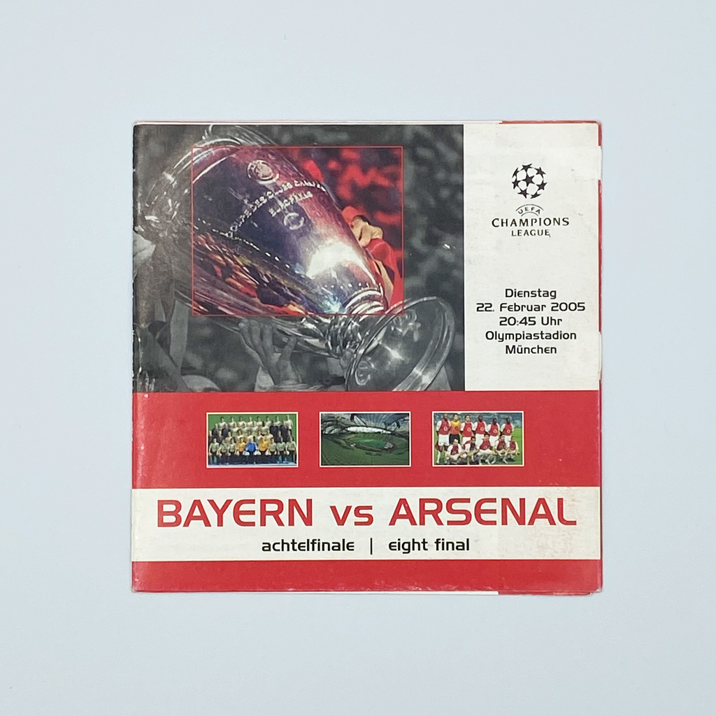 Bayern Munich vs Arsenal Programme (22 February 2005)