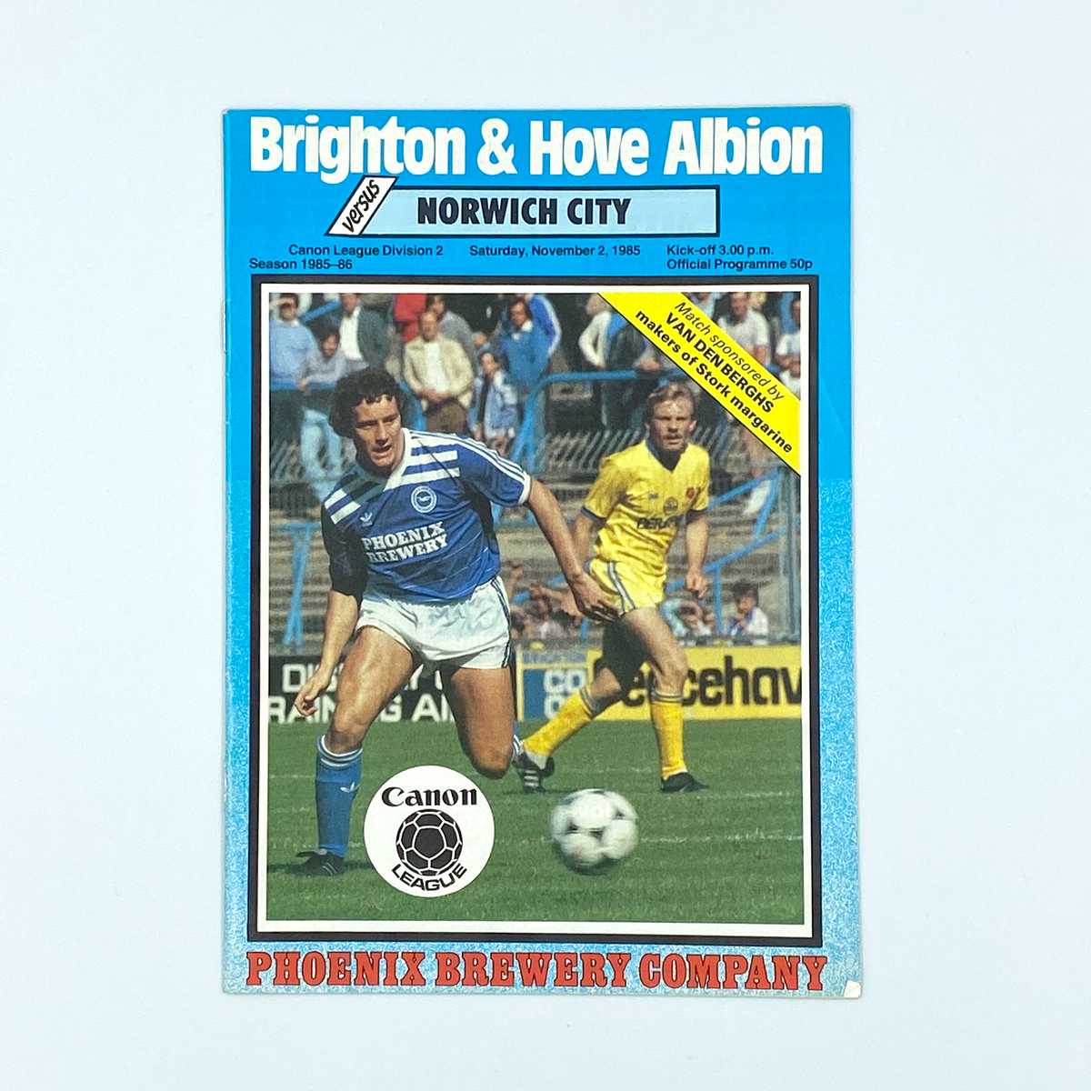 Brighton & Hove Albion vs Norwich City Programme (2 November 1985)