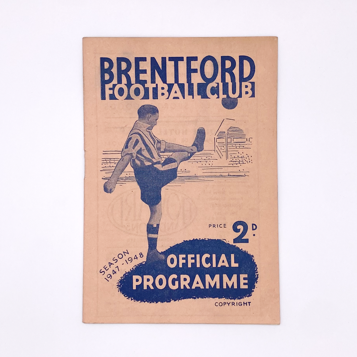 Brentford vs West Ham United Programme (22 November 1947)