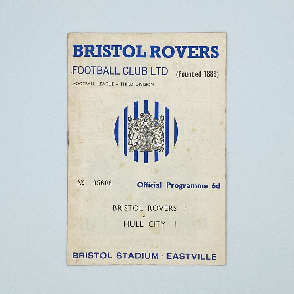 Bristol Rovers vs Hull City Programme (6 March 1965)