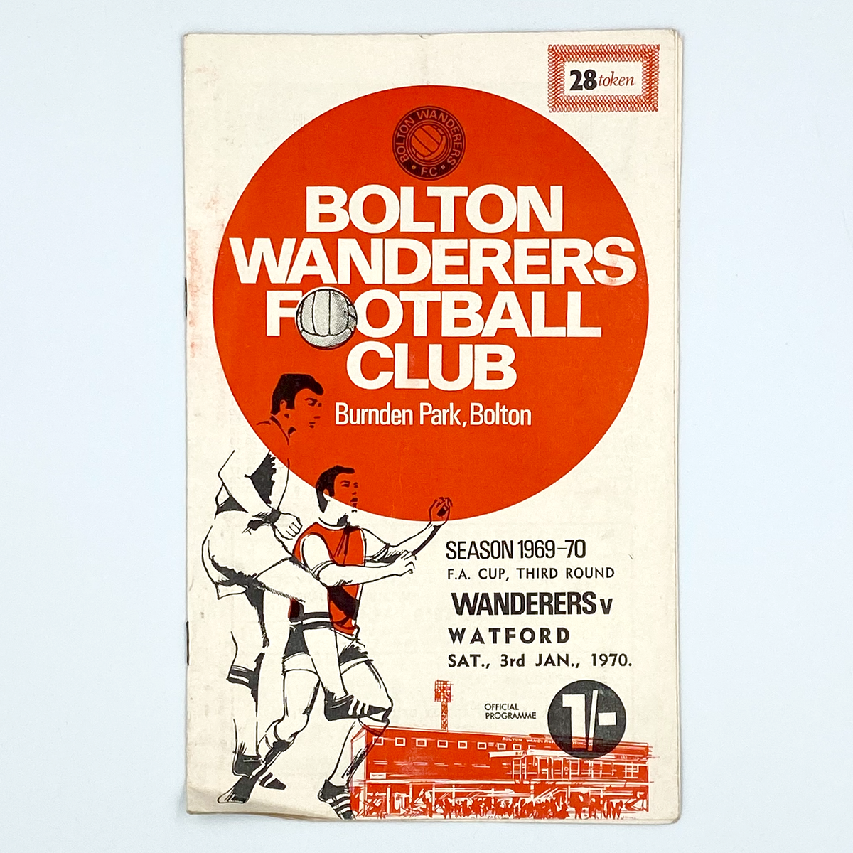 Bolton Wanderers vs Watford Programme (3 January 1970)
