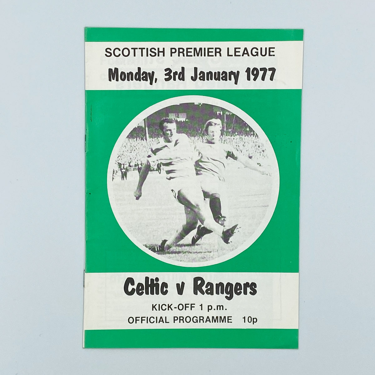 Celtic vs Rangers Programme (3 January 1977)