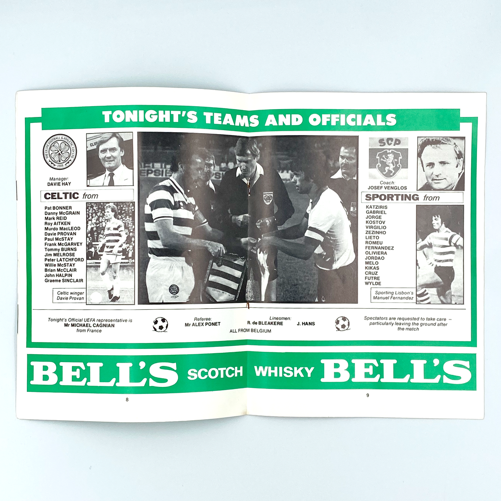 Celtic vs Sporting CP Programme (2 November 1983)