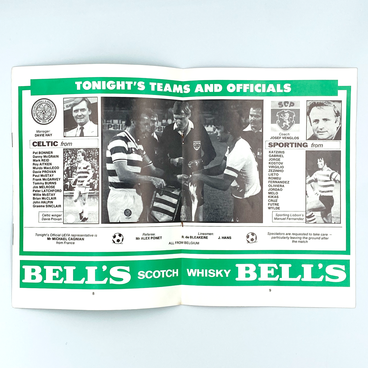 Celtic vs Sporting CP Programme (2 November 1983)