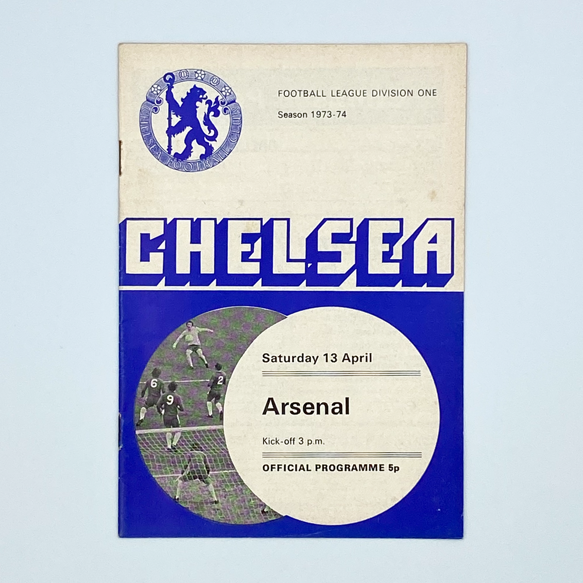 Chelsea vs Arsenal Programme (13 April 1974)